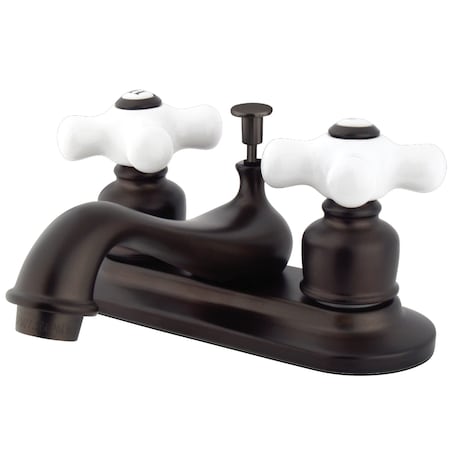 Kingston Brass Restoration, 4" Centerset Bathroom Faucet, Oil Rubbed Bronze KB605PX